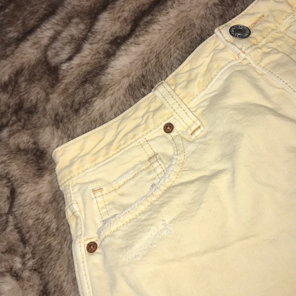 Abercrombie & Fitch Vintage Yellow Denim Skirt - Picture 3 of 4